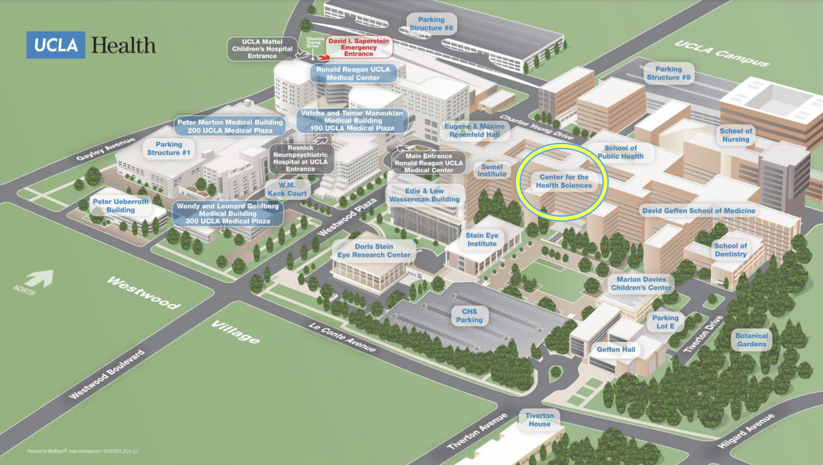 Map of UCLA, to help navigate to our building